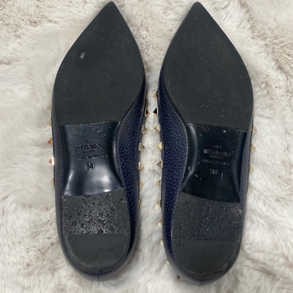 Valentino leather flats with studs - Picture 5 of 8